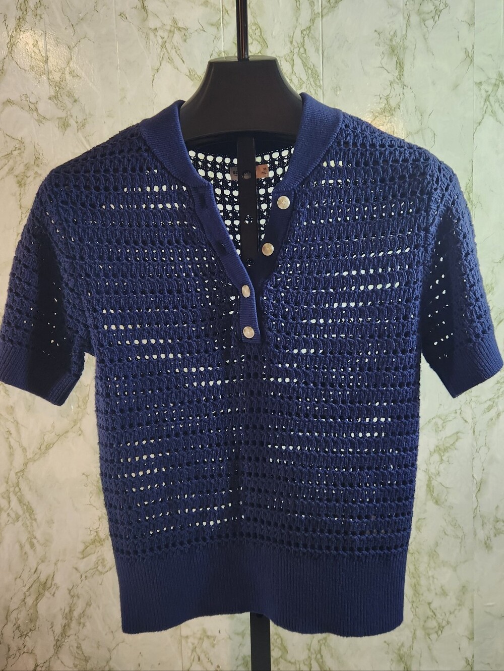 SONOMA Navy Cotton Sweater Top